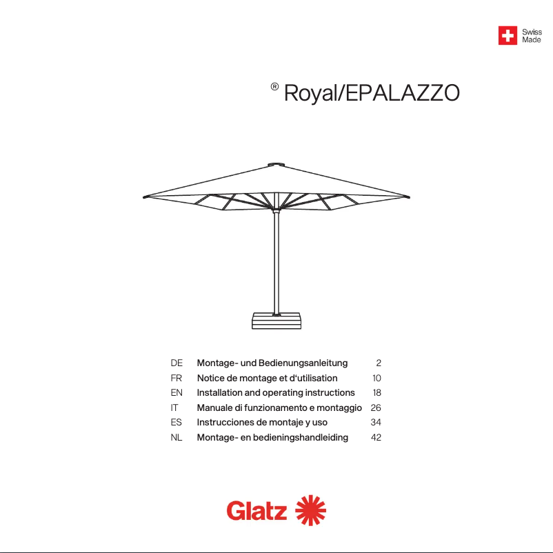 Página 1 del manual Manual de usuario Glatz Palazzo Royal