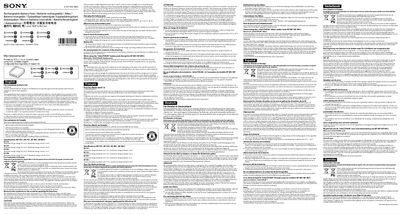 Image de la première page du manuel de l'appareil NP-BN1