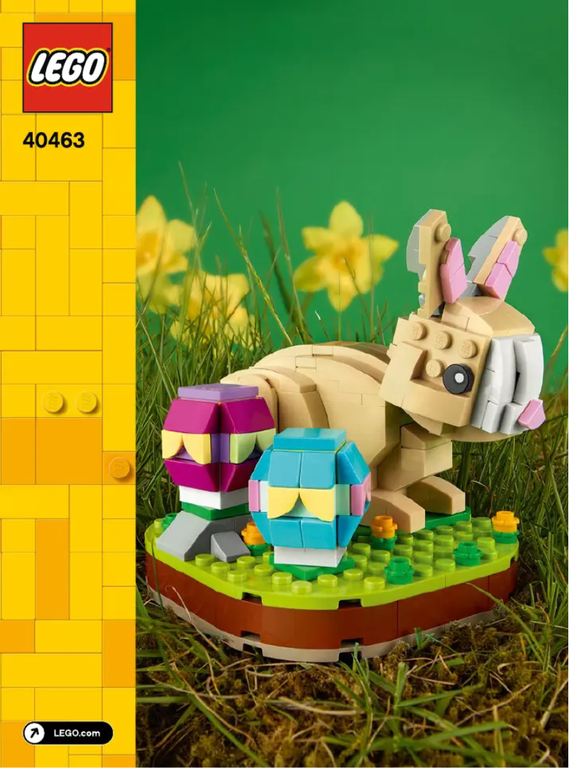 Page 1 de la notice Manuel utilisateur Lego Easter Bunny 40463