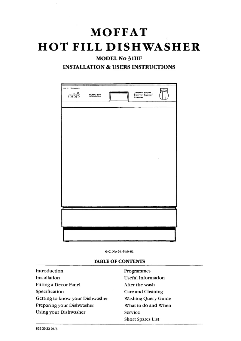 Image de la première page du manuel de l'appareil 31HF