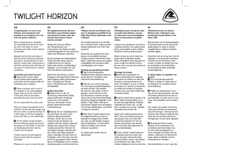 Page n°1 - Manuel utilisateur Robens Twilight Horizon