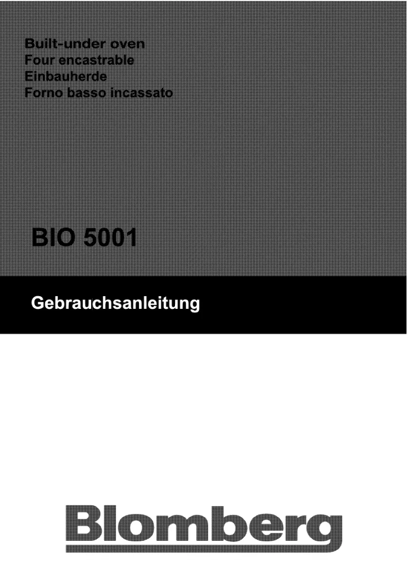 Image de la première page du manuel de l'appareil BIO 5001 X