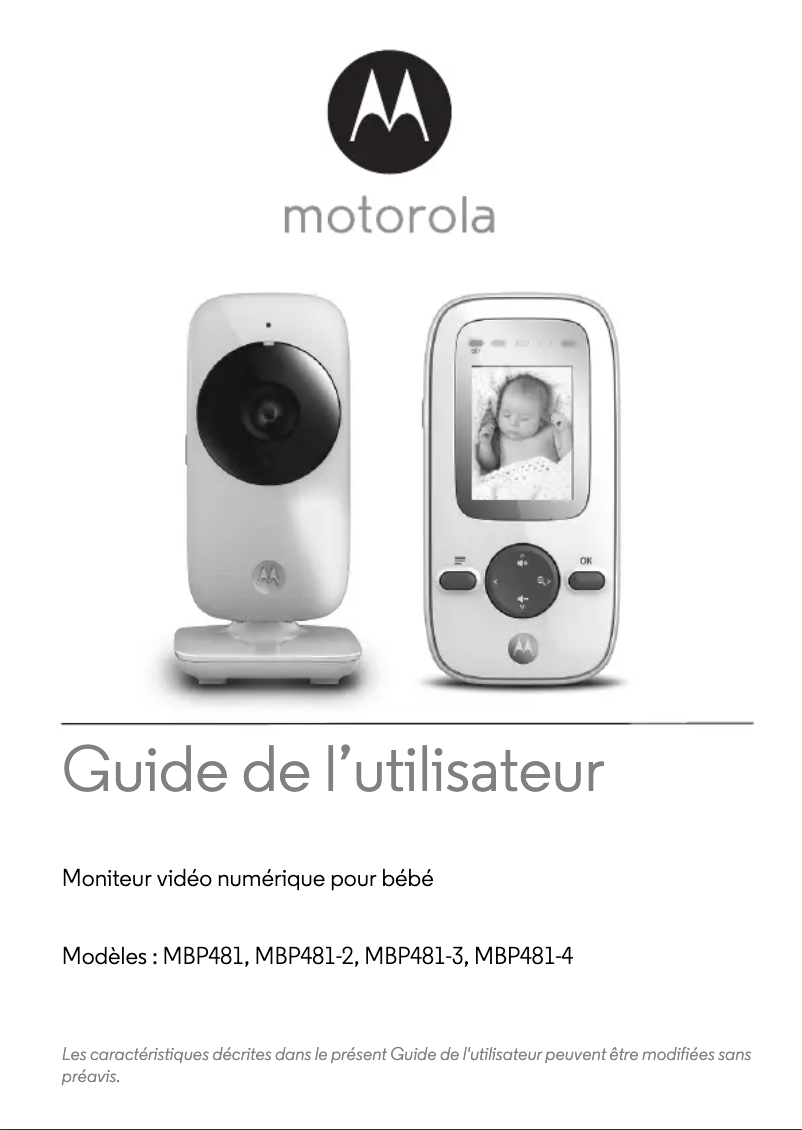 Page n°1 - Manuel utilisateur Motorola MBP481-4