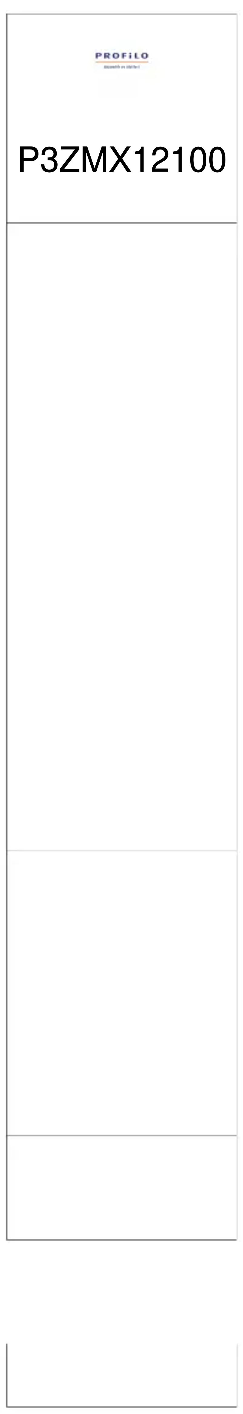 Página 1 del manual Manual de usuario Profilo P3ZMX12100