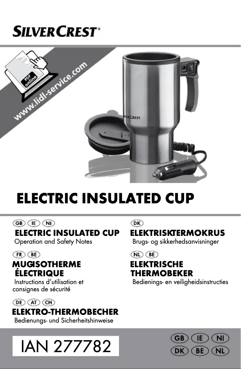Page 1 de la notice Manuel utilisateur SilverCrest HG01735
