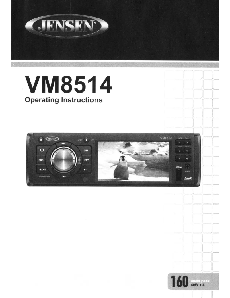 Page n°1 - Manuel utilisateur Jensen VM8514R