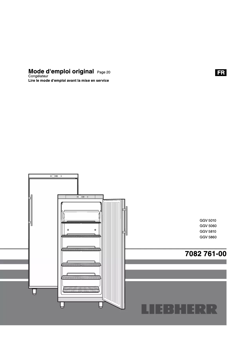 Page n°1 - Manuel utilisateur Liebherr GGv 5860 ProfiLine