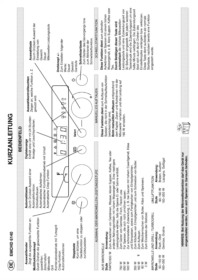 Image de la première page du manuel de l'appareil EMCHD 6140 IN