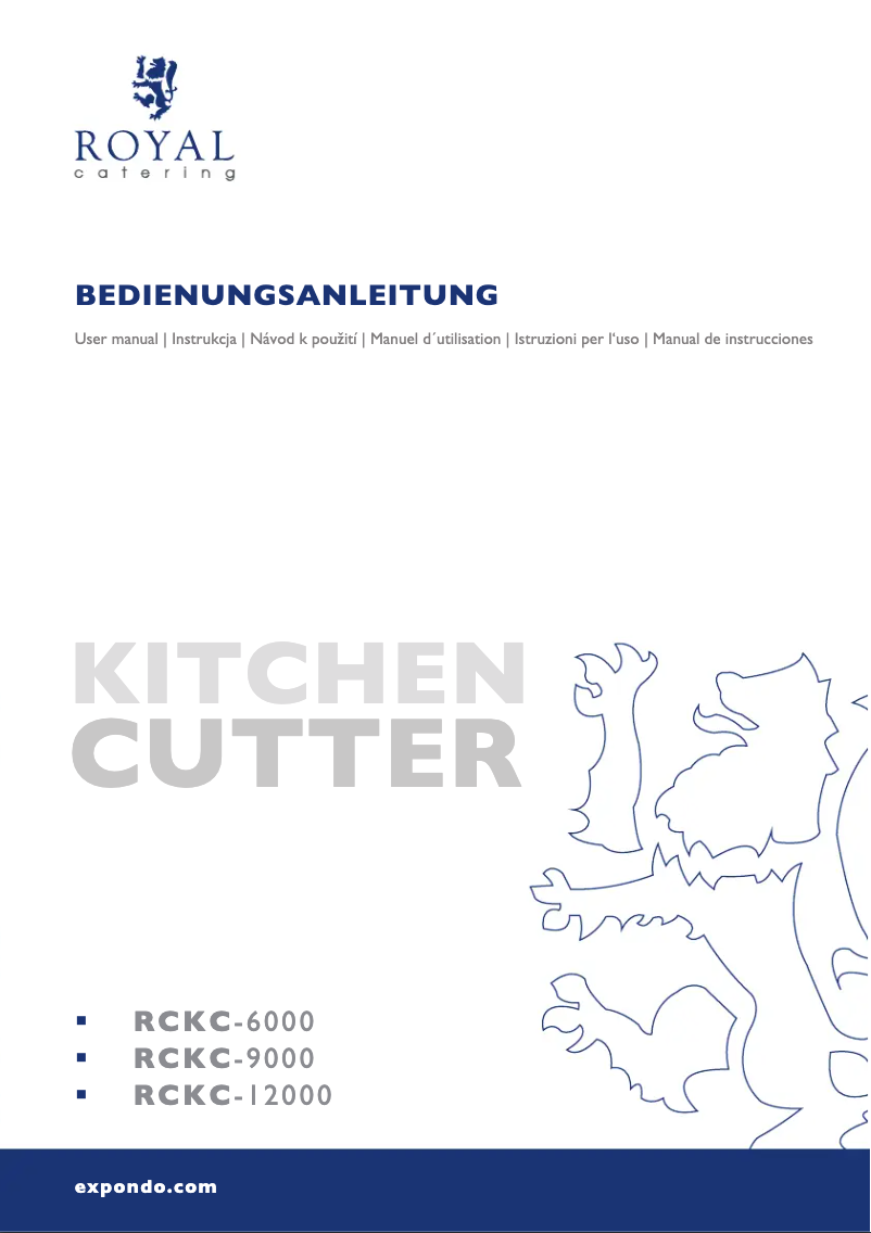 Image de la première page du manuel de l'appareil RCKC-6000