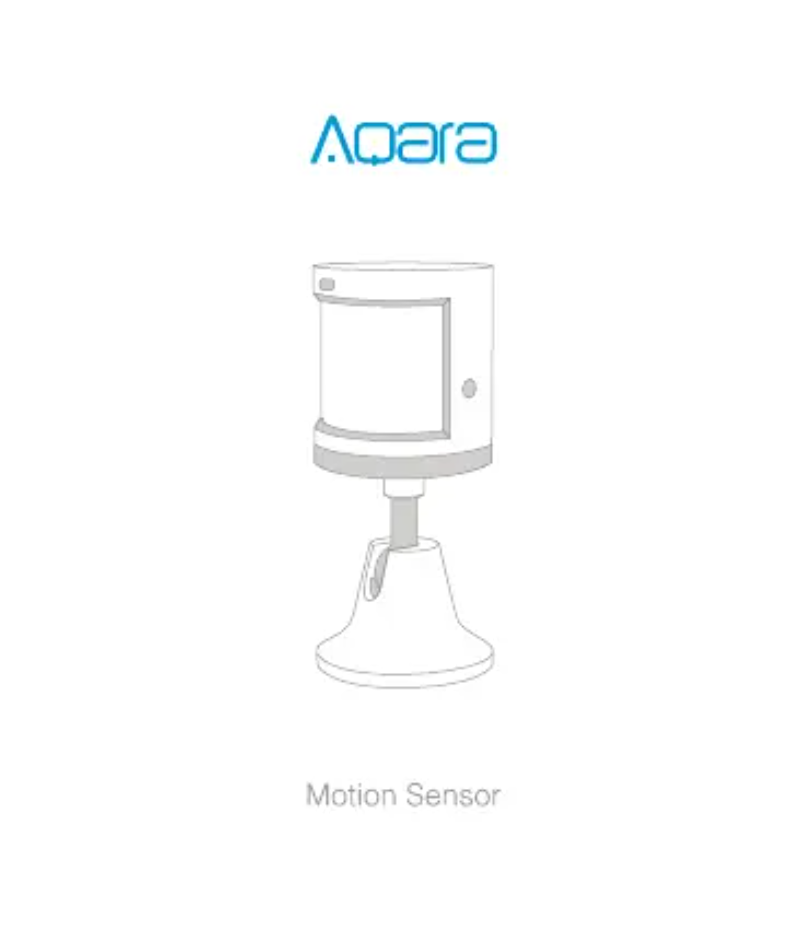 Image de la première page du manuel de l'appareil Motion Sensor