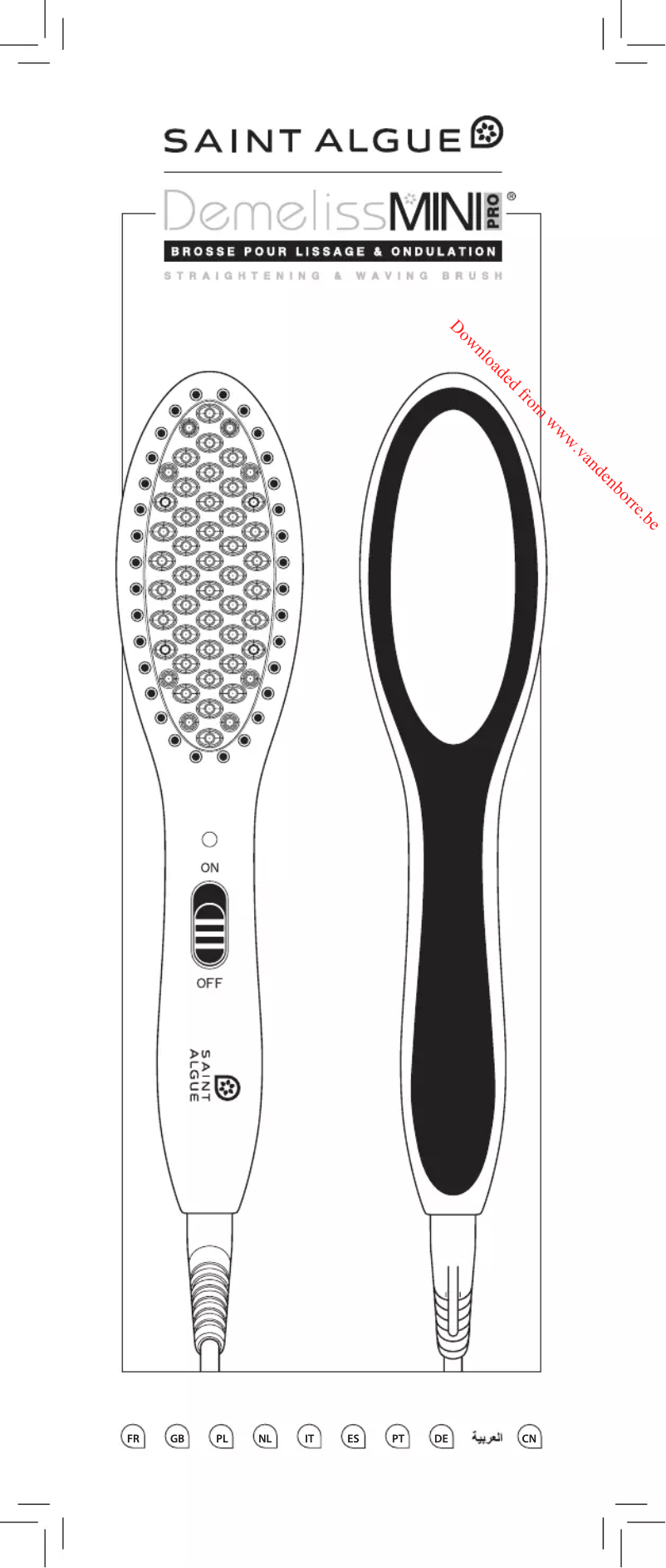 Page 1 de la notice Manuel utilisateur Saint Algue Demeliss Mini Pro 3913