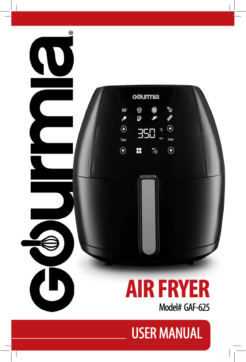 Page 1 de la notice Manuel utilisateur Gourmia GAF625