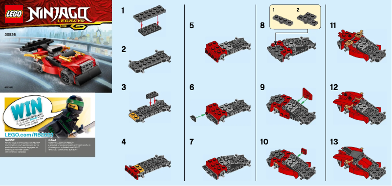 Page n°1 - Manuel utilisateur Lego Ninjago 30536