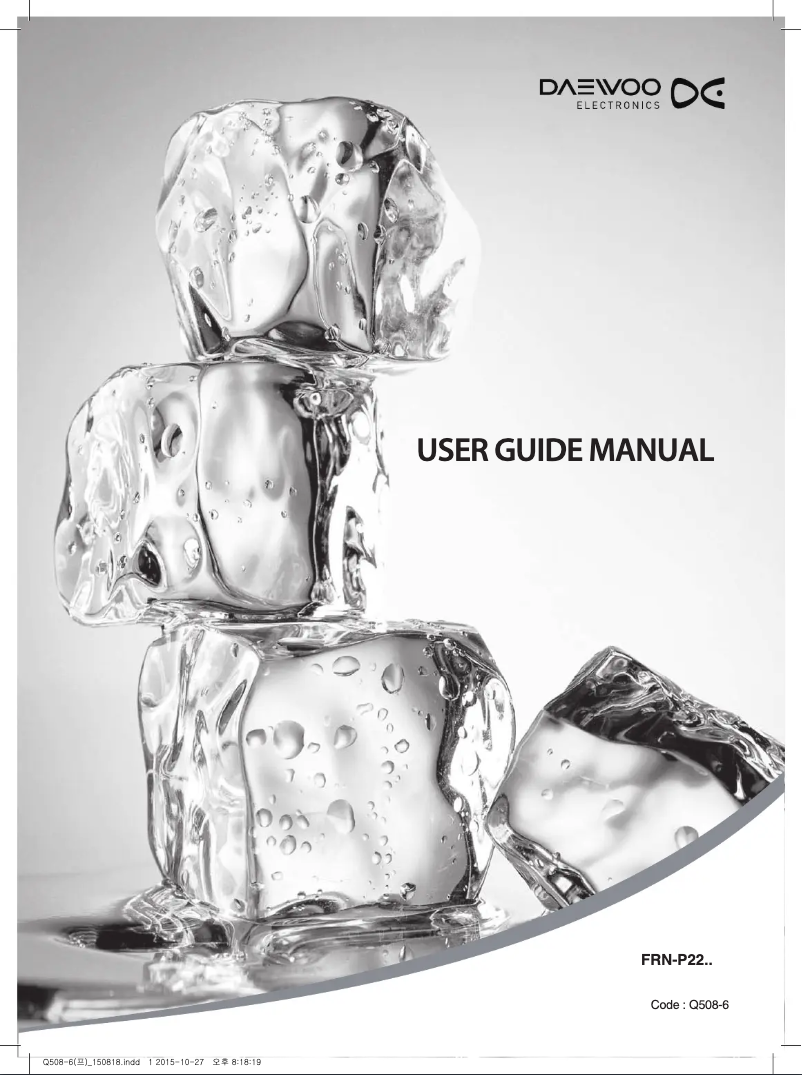 Page 1 de la notice Manuel utilisateur Daewoo FRN-P22DES