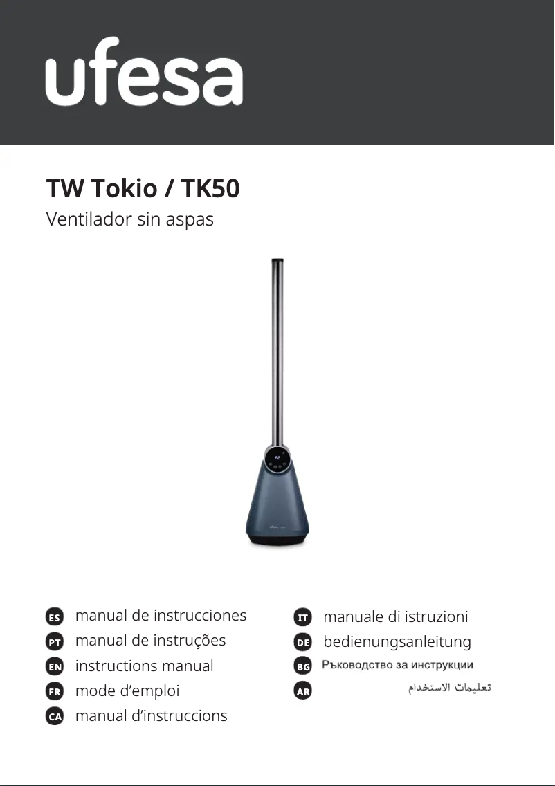 Page 1 de la notice Manuel utilisateur Ufesa TK50