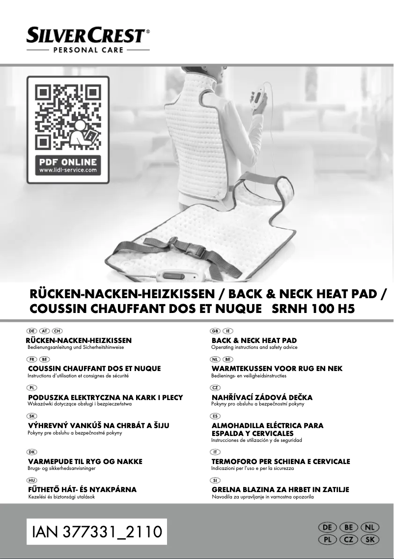 Image de la première page du manuel de l'appareil SRNH 100 F3