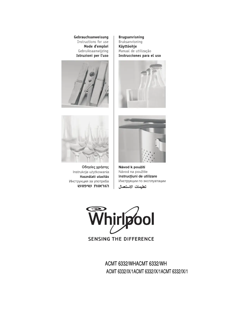 Page 1 de la notice Manuel utilisateur Whirlpool ACMT 6332