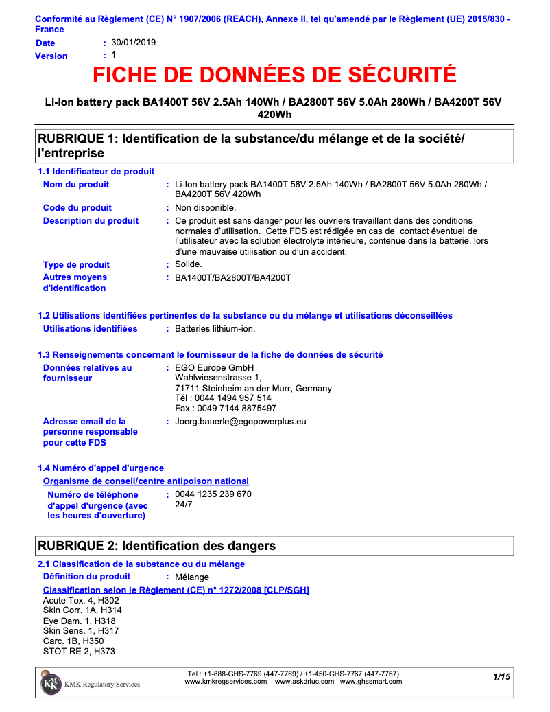 Image de la première page du manuel de l'appareil BA2800T