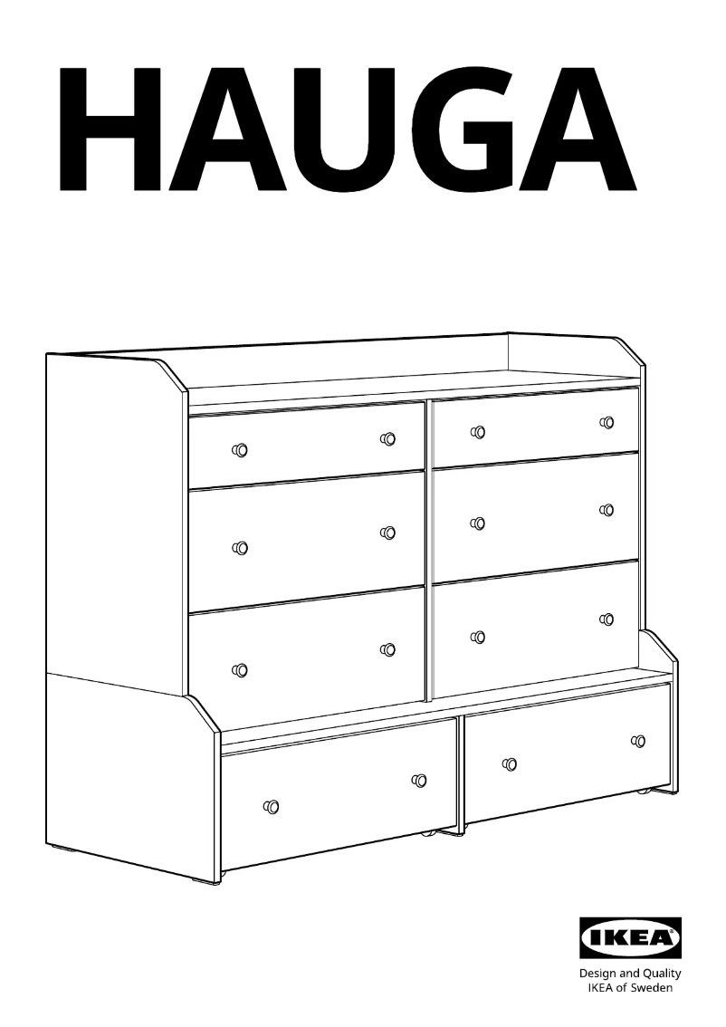 Página 1 del manual Manual de usuario Ikea HAUGA 305.728.23