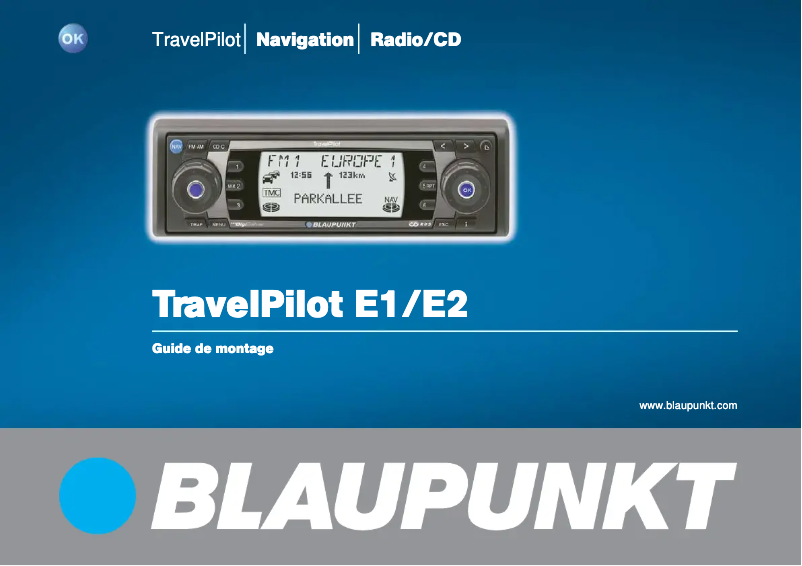 Página 1 del manual Manual de usuario Blaupunkt TravelPilot E1