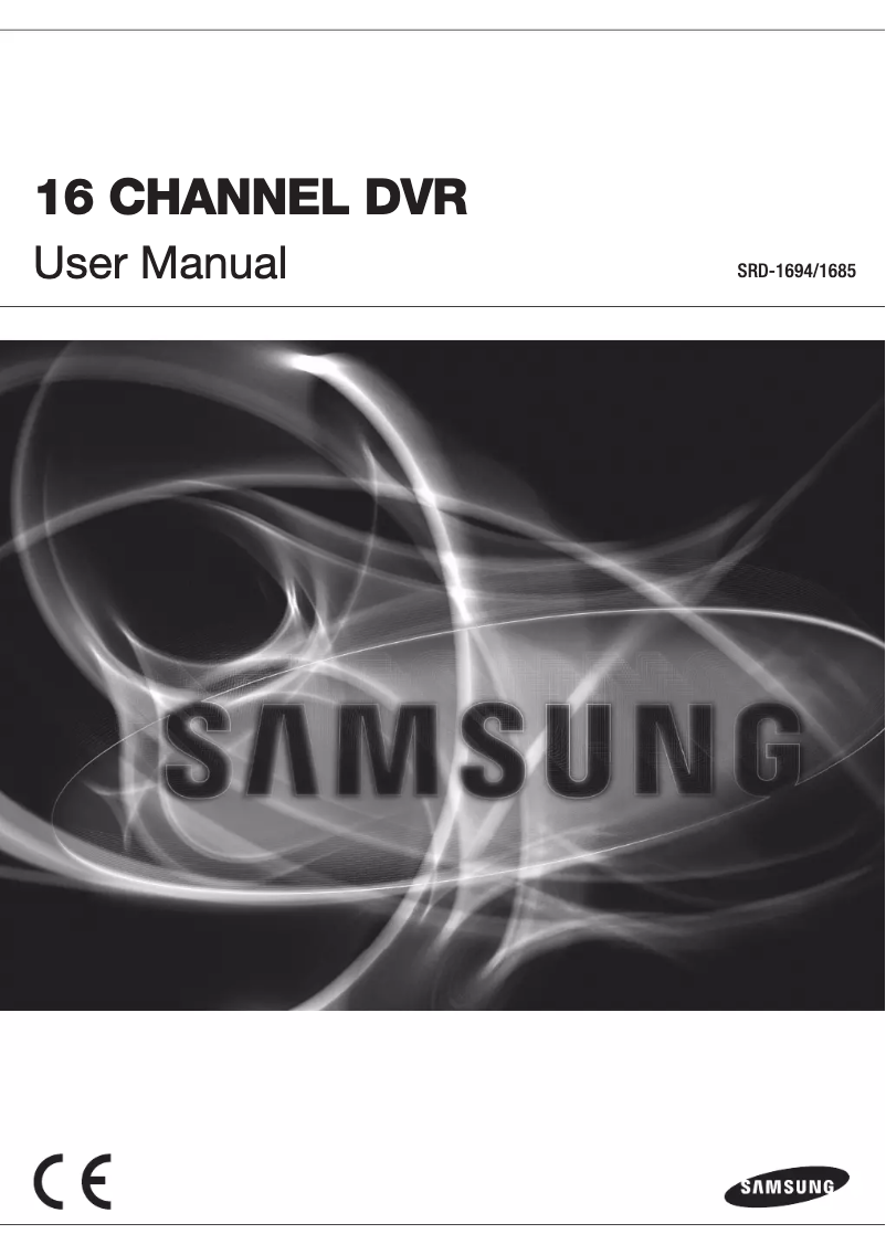 Page n°1 - Manuel utilisateur Wisenet SRD-1694