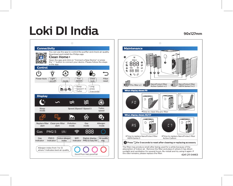 Page 1 of the manual Quick Start Guide Philips AC6679