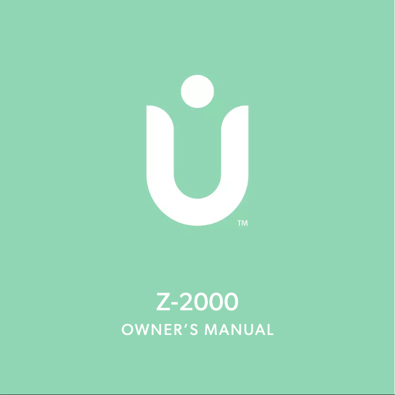 Page n°1 - Manuel utilisateur TruSense Z-2000