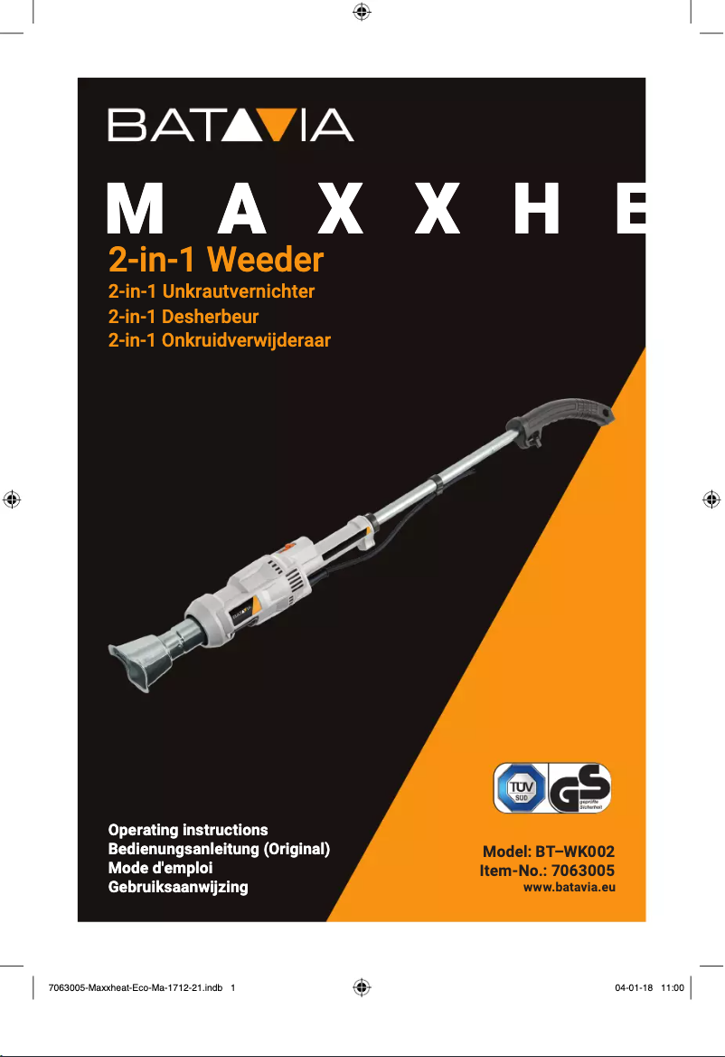 Página 1 del manual Manual de usuario Batavia Flipout BT-TS001