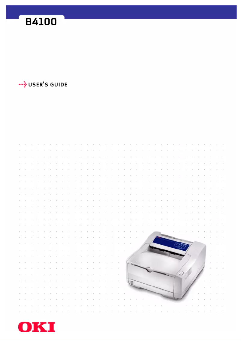 Page 1 de la notice Manuel utilisateur OKI B4100