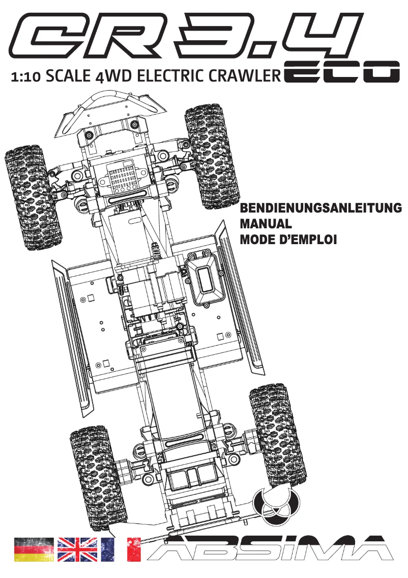 Page 1 de la notice Manuel utilisateur Absima CR3.4
