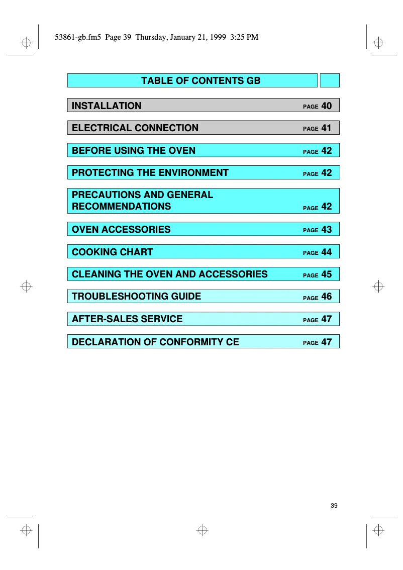 Page 1 de la notice Manuel utilisateur Bauknecht BMZ 3000/01