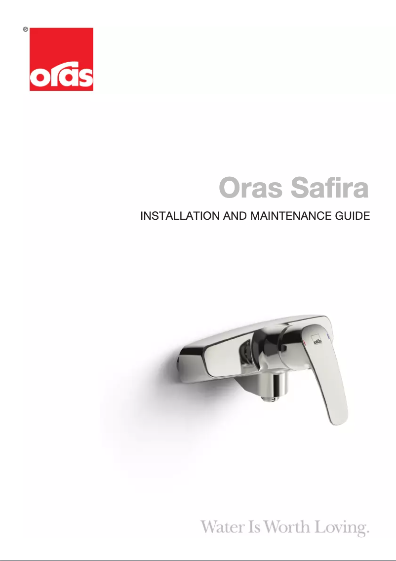 Page n°1 - Manuel utilisateur Oras Safira 1073