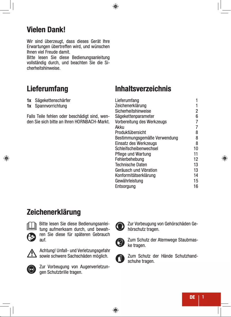 Image de la première page du manuel de l'appareil PE-ASK 18 Li Basic