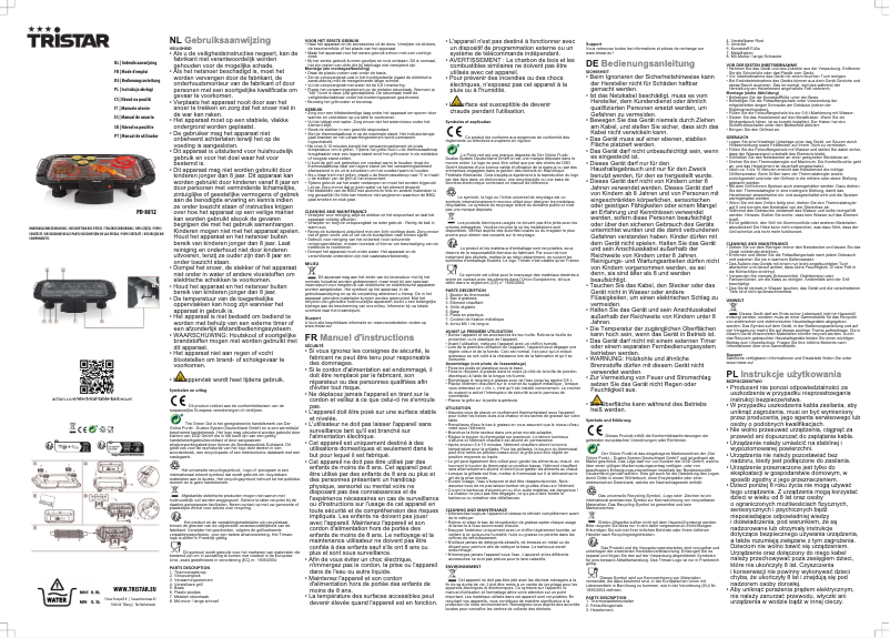 Imagen de la primera página del manual del dispositivo PD-8812