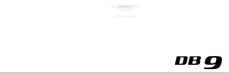 Página 1 del manual Manual de usuario Aston Martin DB9 (2013)
