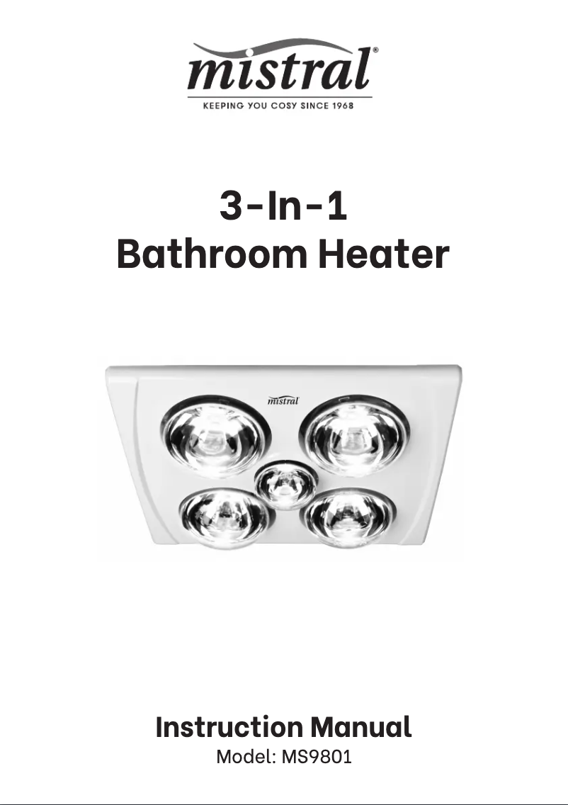 Imagen de la primera página del manual del dispositivo MS9801