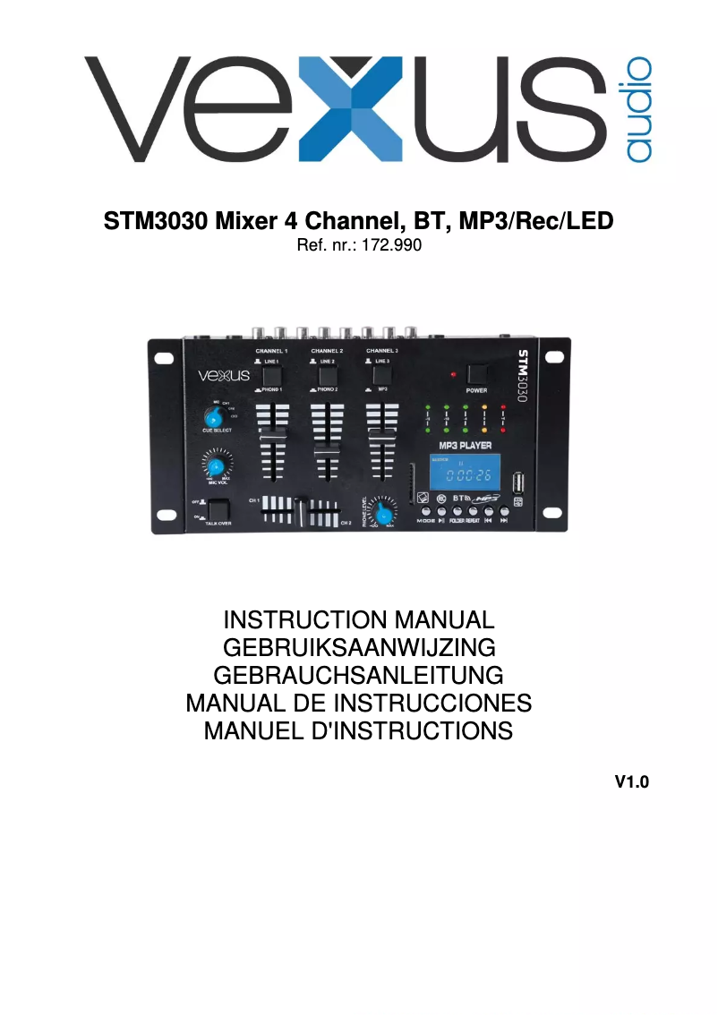 Image de la première page du manuel de l'appareil STM3030