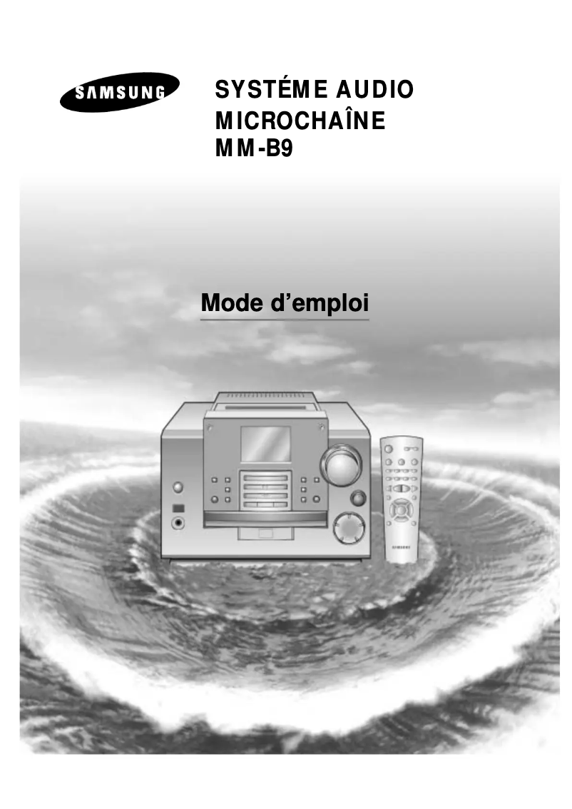 Page 1 de la notice Manuel utilisateur Samsung MM-B9