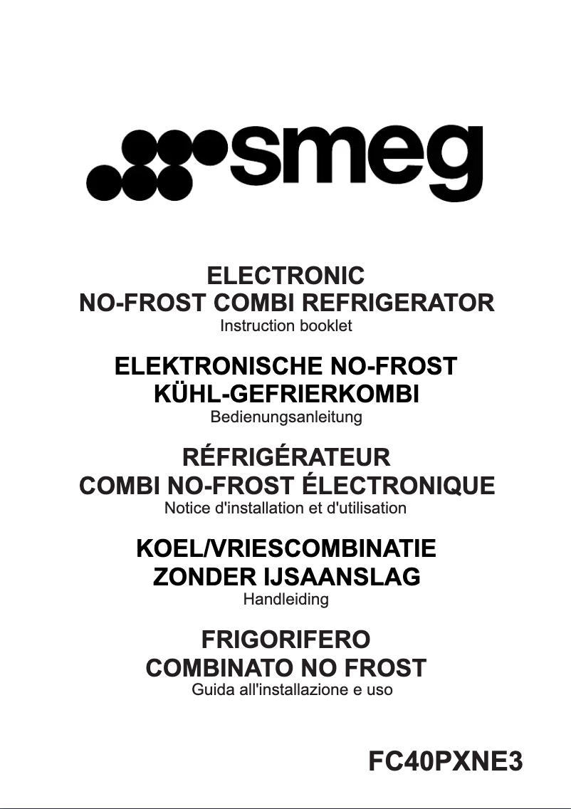 Page n°1 - Manuel utilisateur Smeg FC40PXNE3