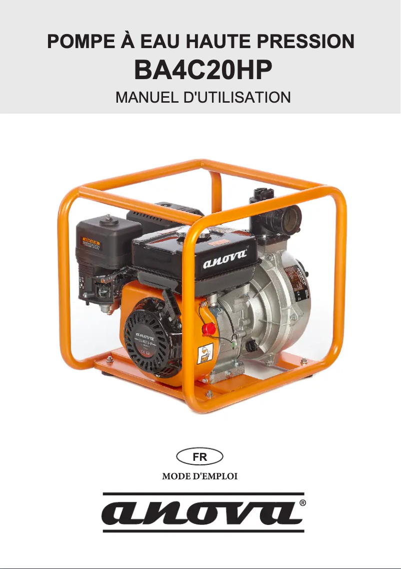 Image de la première page du manuel de l'appareil BA4C20HP
