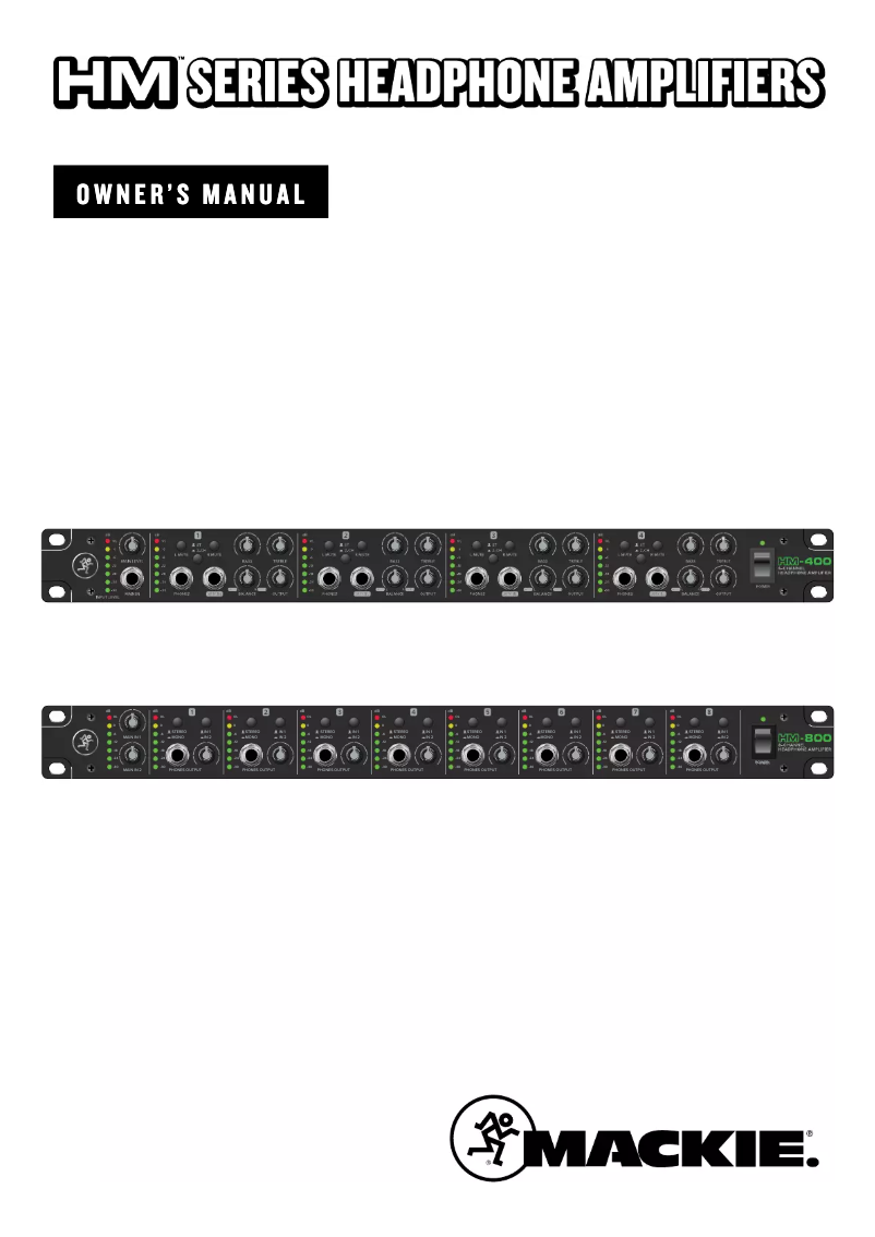 Imagen de la primera página del manual del dispositivo HM-800