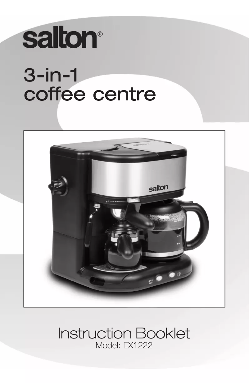 Page 1 de la notice Manuel utilisateur Salton EX1222