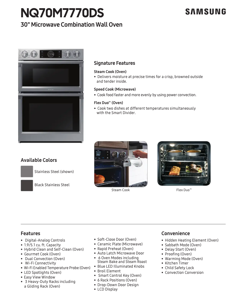 Image de la première page du manuel de l'appareil NQ70M7770DG