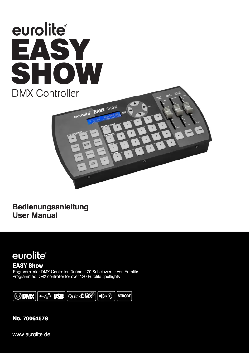 Page n°1 - Manuel utilisateur Eurolite EASY Show