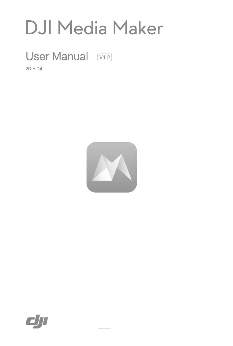 Page 1 de la notice Manuel utilisateur DJI Osmo with Sport Accessory Kit