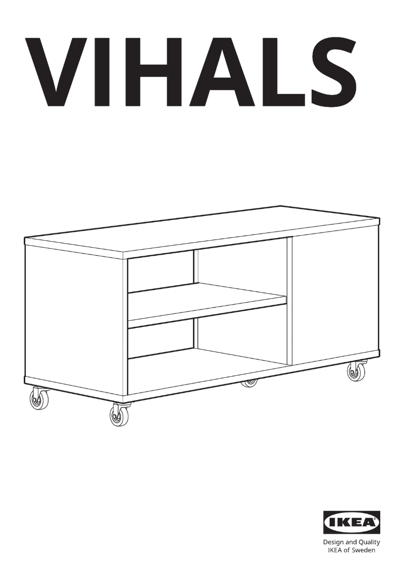 Page 1 de la notice Manuel utilisateur Ikea VIHALS 504.887.34