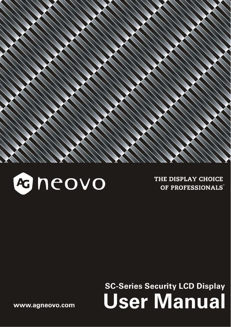 Page 1 de la notice Manuel utilisateur AG Neovo SC-19