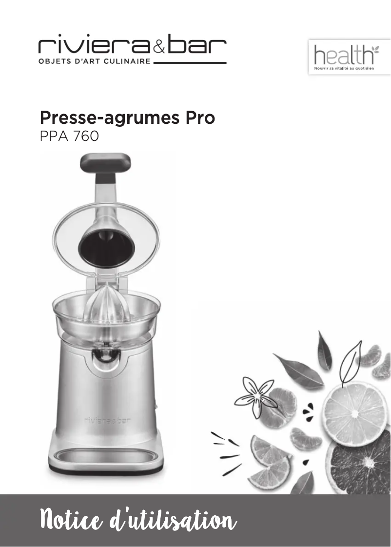 Image de la première page du manuel de l'appareil PPA760