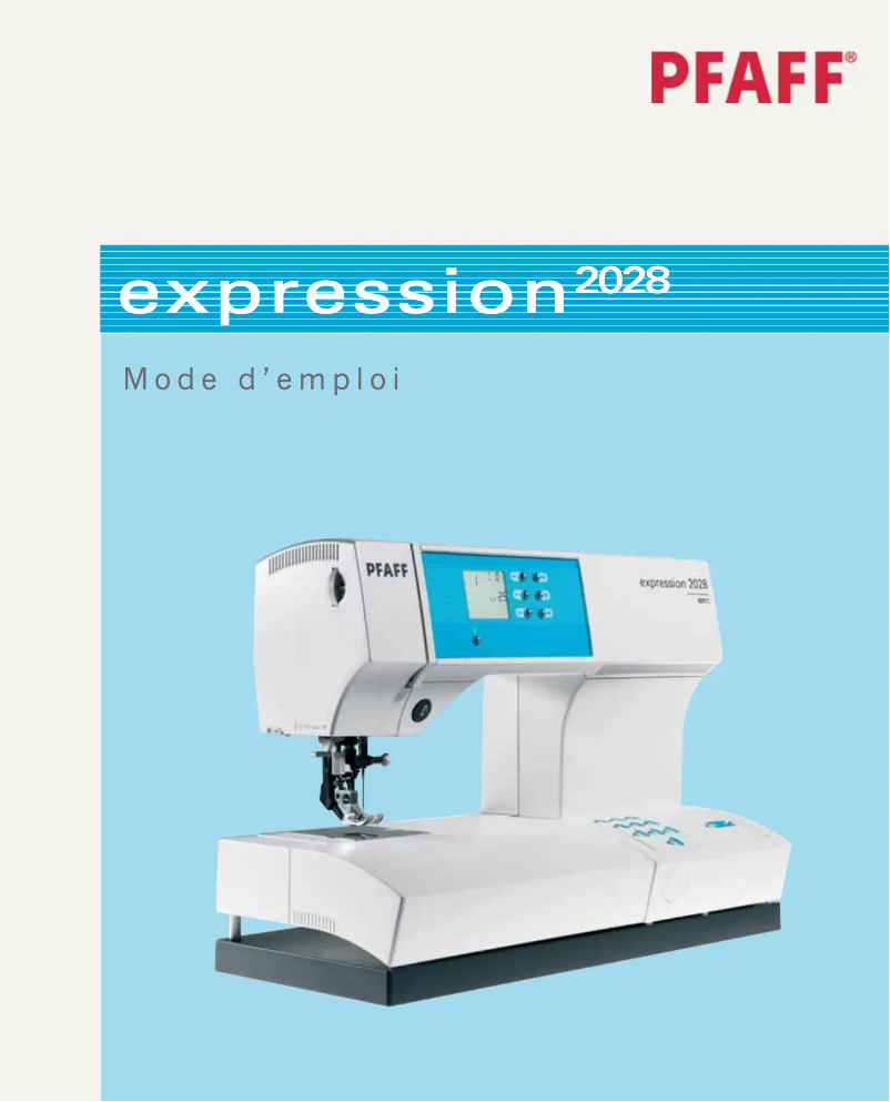First page image of the manual for expression 2028