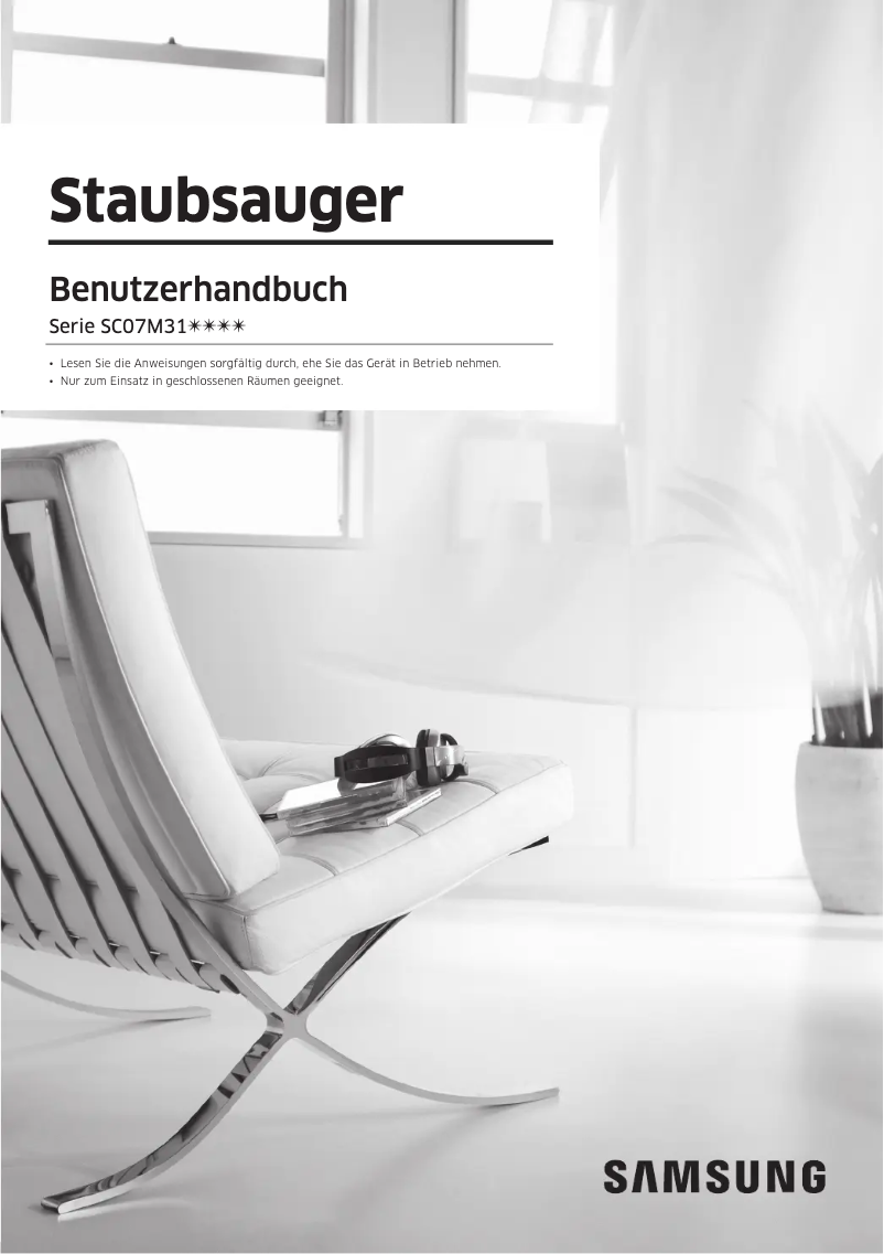 Page 1 de la notice Manuel utilisateur Samsung VC07M3130V1